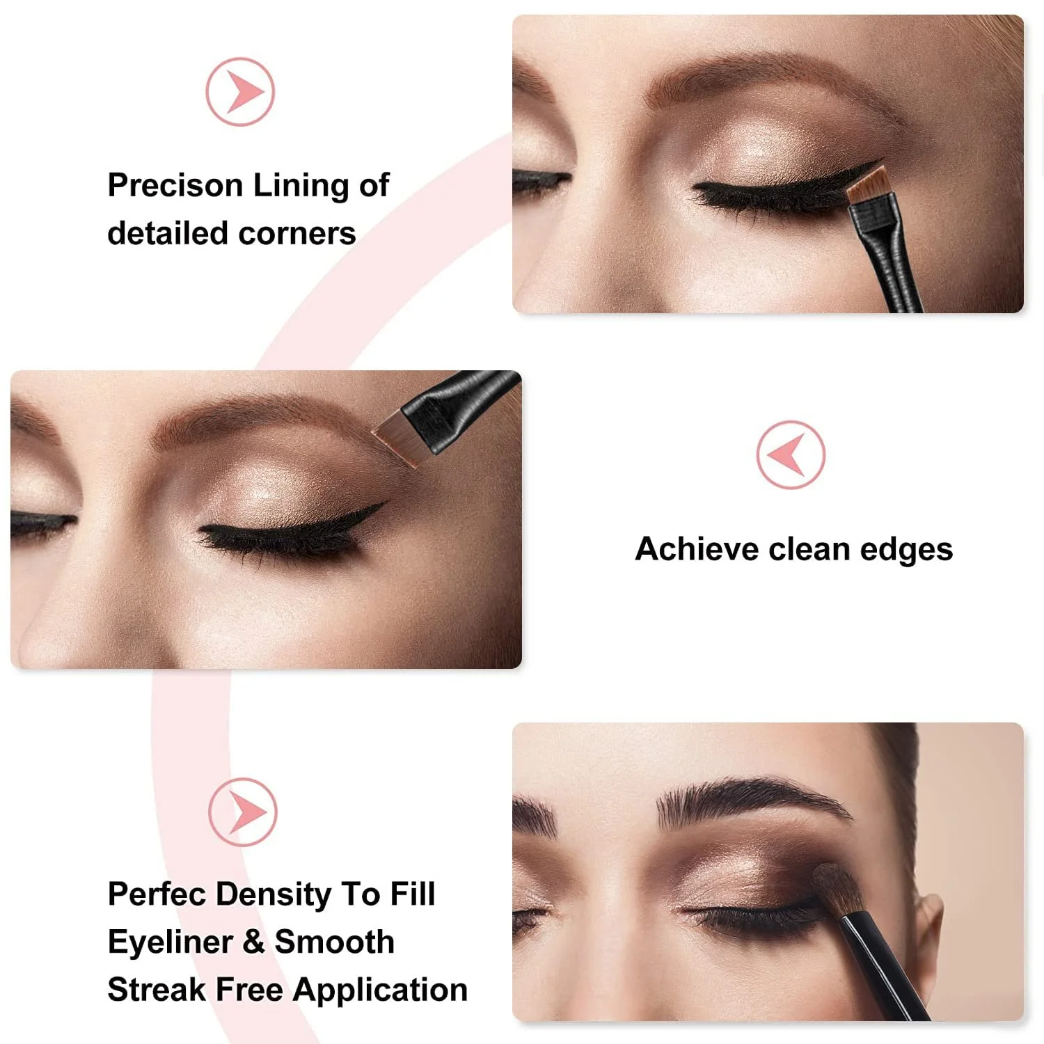 Набор тонких макияжных кистей, фото №4 Набор тонких макияжных кистей, фото №4