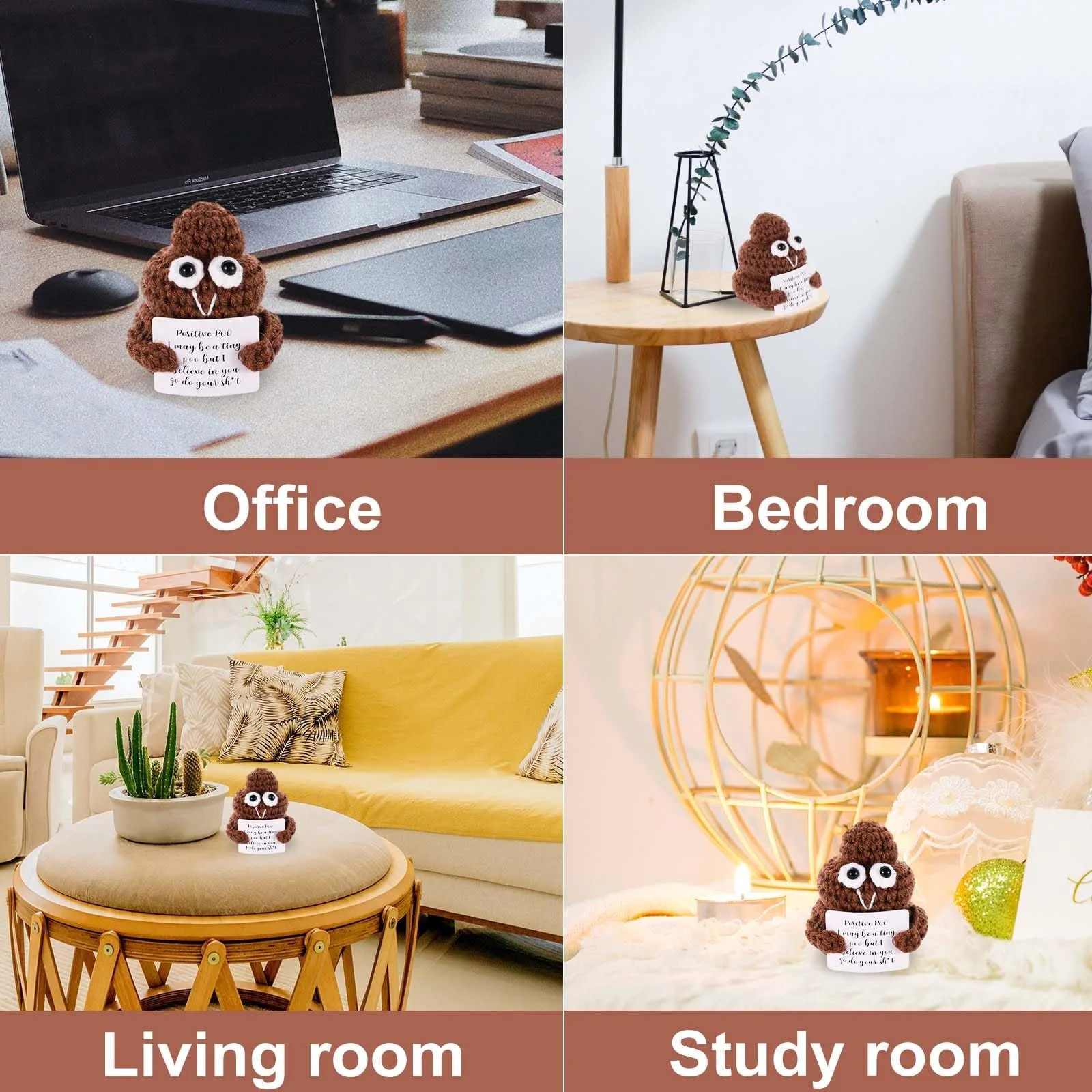 Вязаная Крючком Позитивная Какашка 8 см, фото №5 Вязаная Крючком Позитивная Какашка 8 см, фото №5