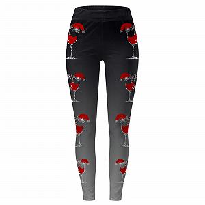 Легінси Find Damen Casual Fashion Weihnachten Bedruckte Sportgamaschen Lässige Yoga-Leggings Pullover Kinder synthetic.ua - Фото 1