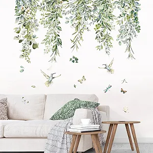 Наклейка на стіну EEEKit Botanical Евкаліпт Квіти Листя Ліани - Фото 1