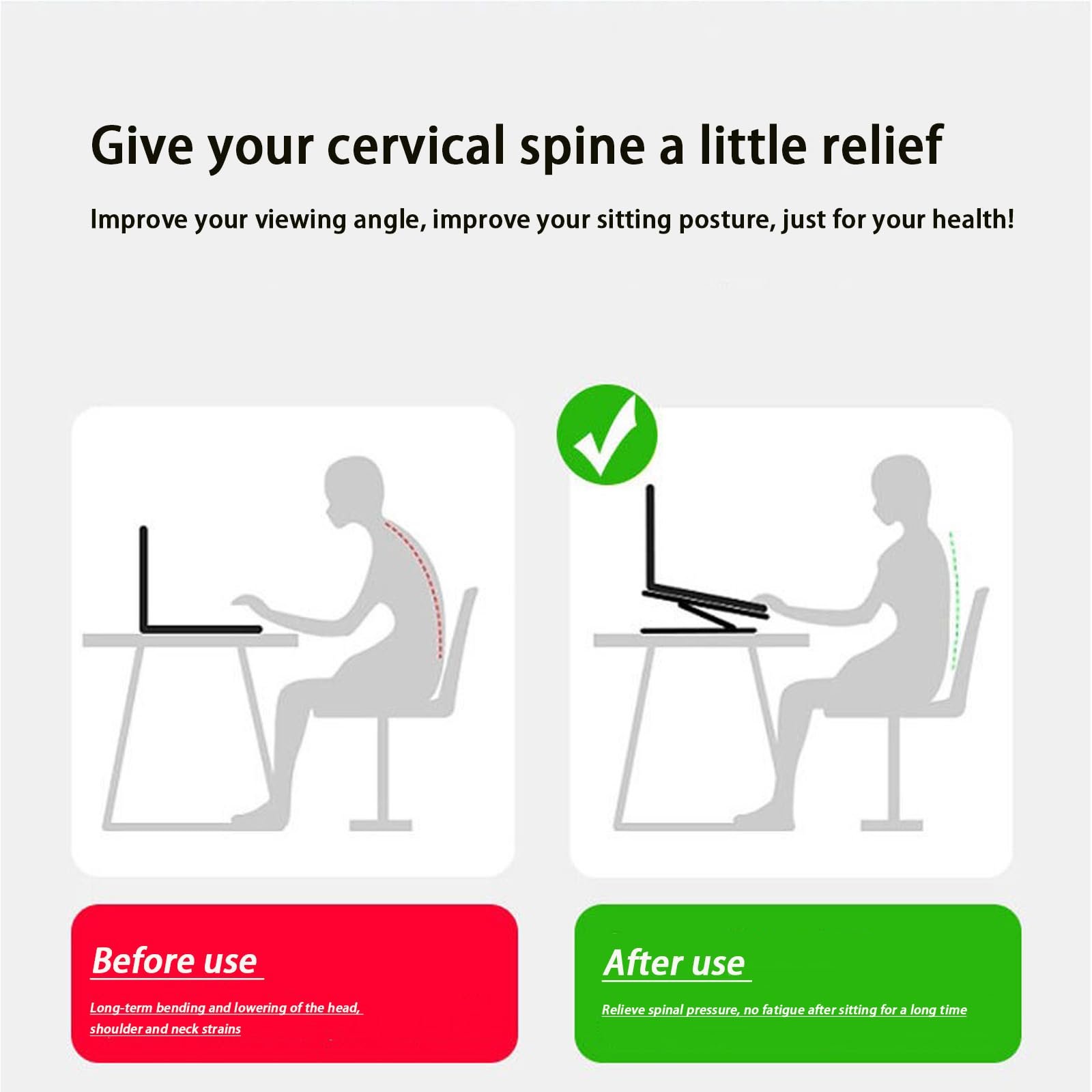 Підставка для ноутбука, 360 градусів, складана, алюмінієва, ергономічна, регульована в 6 положеннях, легка, нековзна, проста для розсіювання тепла, сумісна з усіма 10-16 дюймовими ноутбуками (срібна), фото №7 Підставка для ноутбука, 360 градусів, складана, алюмінієва, ергономічна, регульована в 6 положеннях, легка, нековзна, проста для розсіювання тепла, сумісна з усіма 10-16 дюймовими ноутбуками (срібна), фото №7