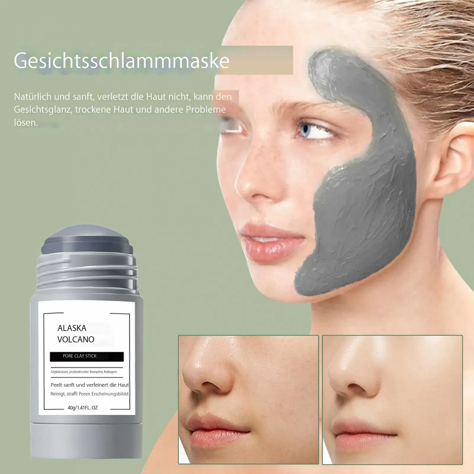 Маска для обличчя Aceirropy Clean Face Mud, що зменшує жирний блиск, глиняна, фото №9