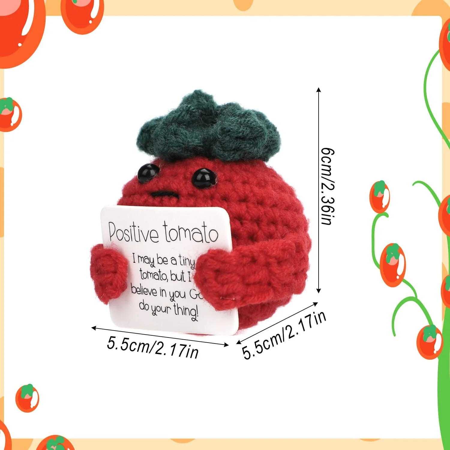 Декоративная кукла NQEUEPN Funny Positive Tomato красная, фото №2 Декоративная кукла NQEUEPN Funny Positive Tomato красная, фото №2