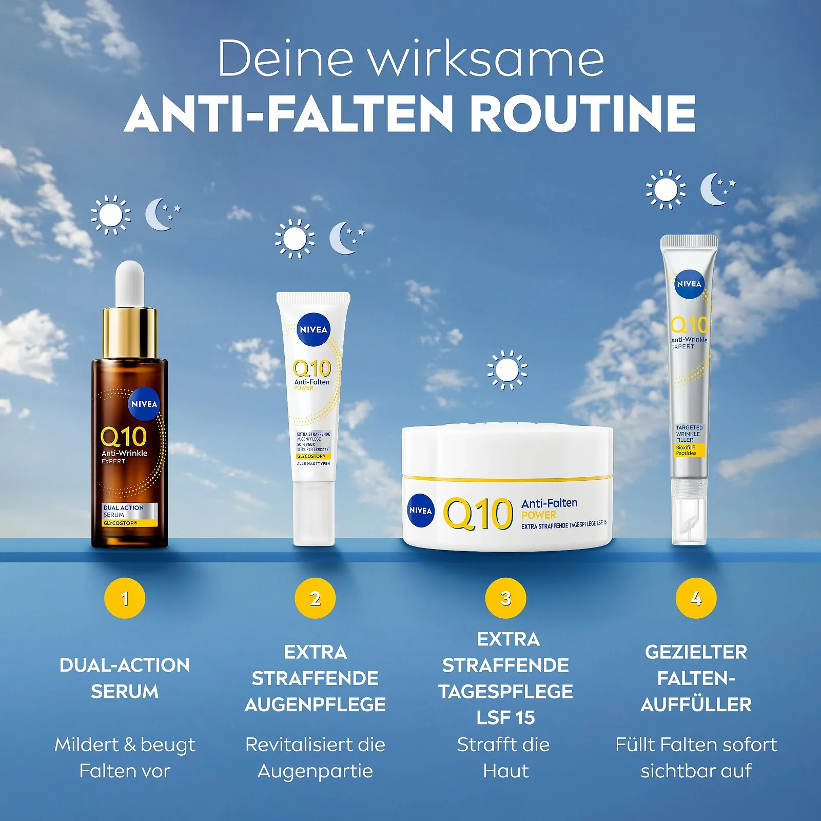 Денний крем NIVEA Q10 Anti-Wrinkle Power Extra Firming проти зморшок з SPF 15 50 мл, фото №7 Денний крем NIVEA Q10 Anti-Wrinkle Power Extra Firming проти зморшок з SPF 15 50 мл, фото №7