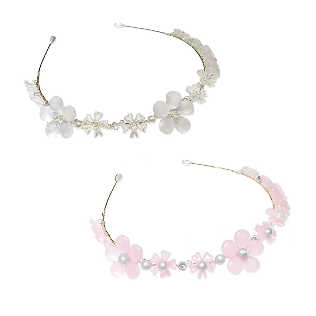 Набір з 2 жіночих аксесуарів для волосся з квітами, фото №1 Набір з 2 жіночих аксесуарів для волосся з квітами, фото №1