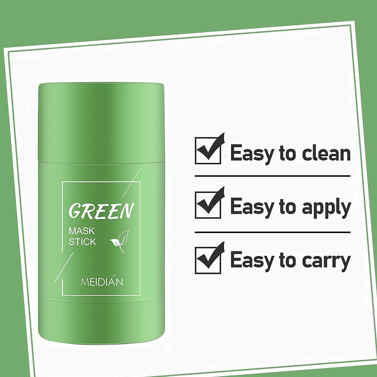 Маска-стик Green Tea, Очищающая маска, Green Mask Sticks, Глубокое очищение, Контроль жирности, для восстановления и сужения пор, для всех типов кожи, 2 шт, фото №8