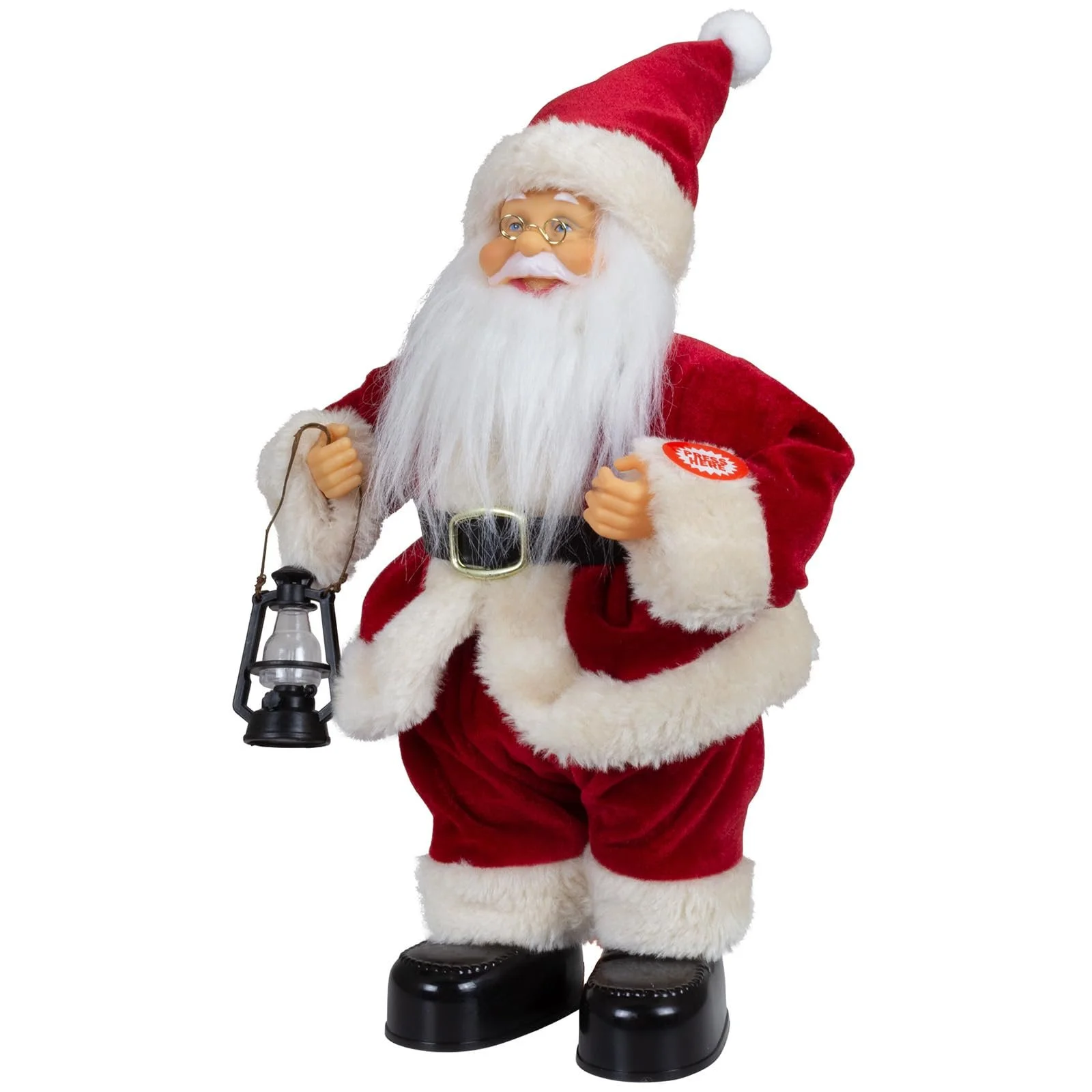 Танцующий Дед Мороз Christmas Paradise 30 см, декоративная фигурка, музыка, движение, красный, фото №3