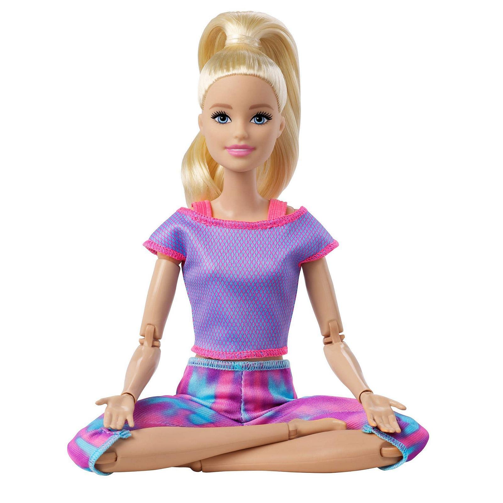 Кукла Barbie Made to Move GXF04 Йога Подвижная Блондинка и Фиолетовый Йога Наряд, фото №2