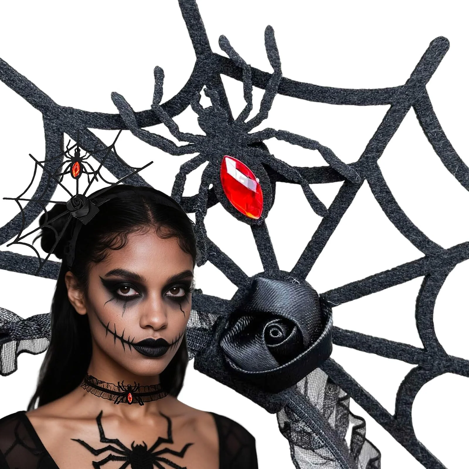 Обруч для волосся WhaleO Хелловін Павук, фото №2