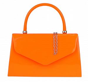 Клатч Girly Handbags лакированный, женский, маленький, жесткий - Фото 1
