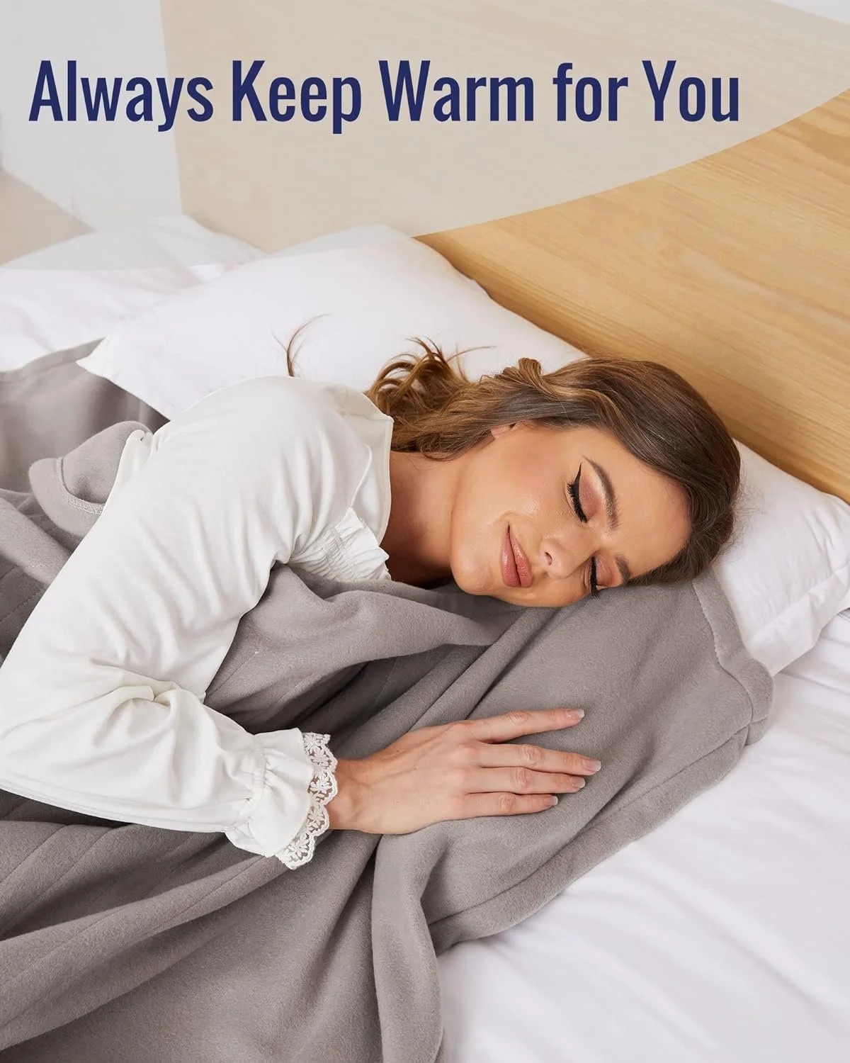 Электрическое одеяло McJaw 180 x 130 см Серый, фото №6