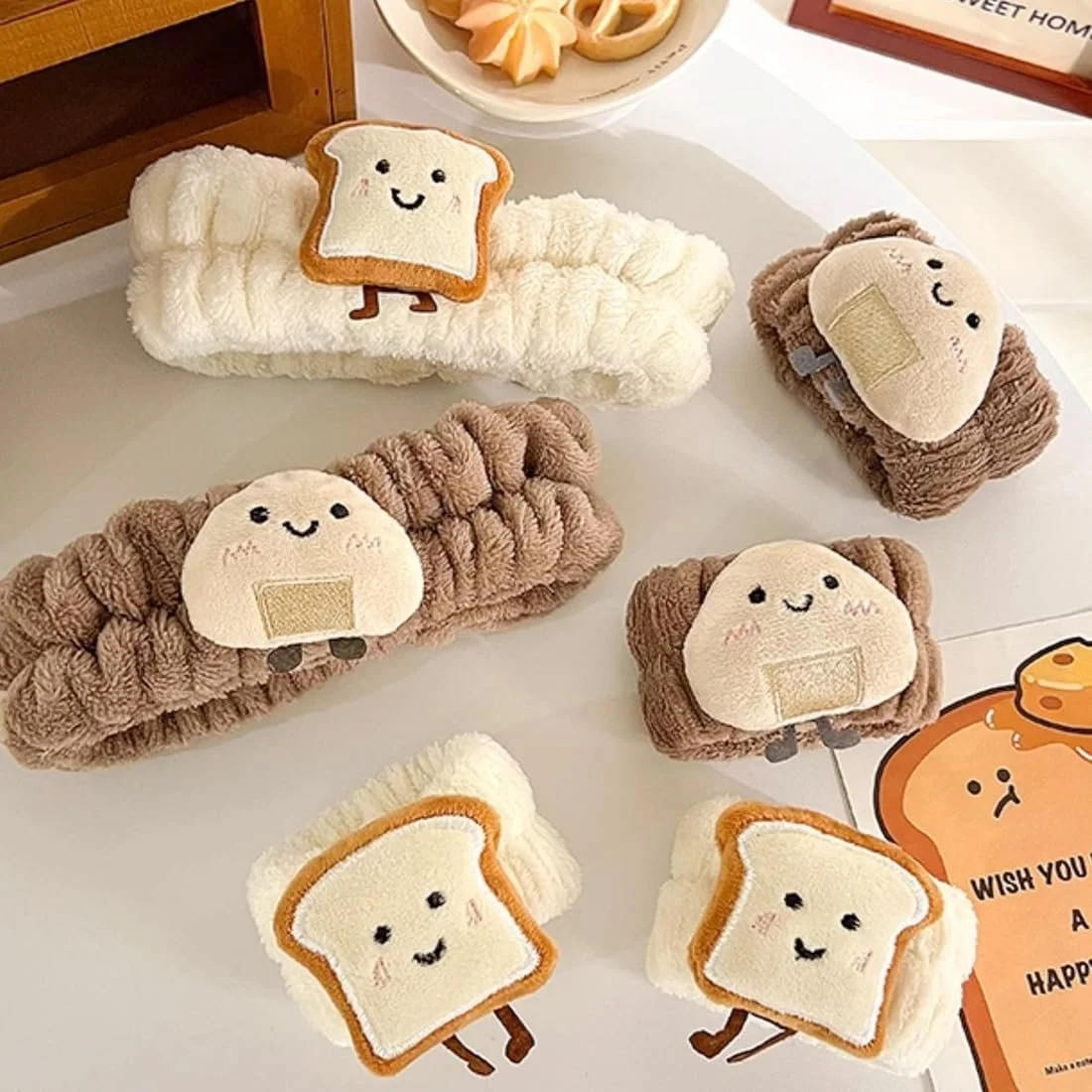 Пов'язка для обличчя Spa, набір браслетів для миття зап'ястя, фото №3 Пов'язка для обличчя Spa, набір браслетів для миття зап'ястя, фото №3