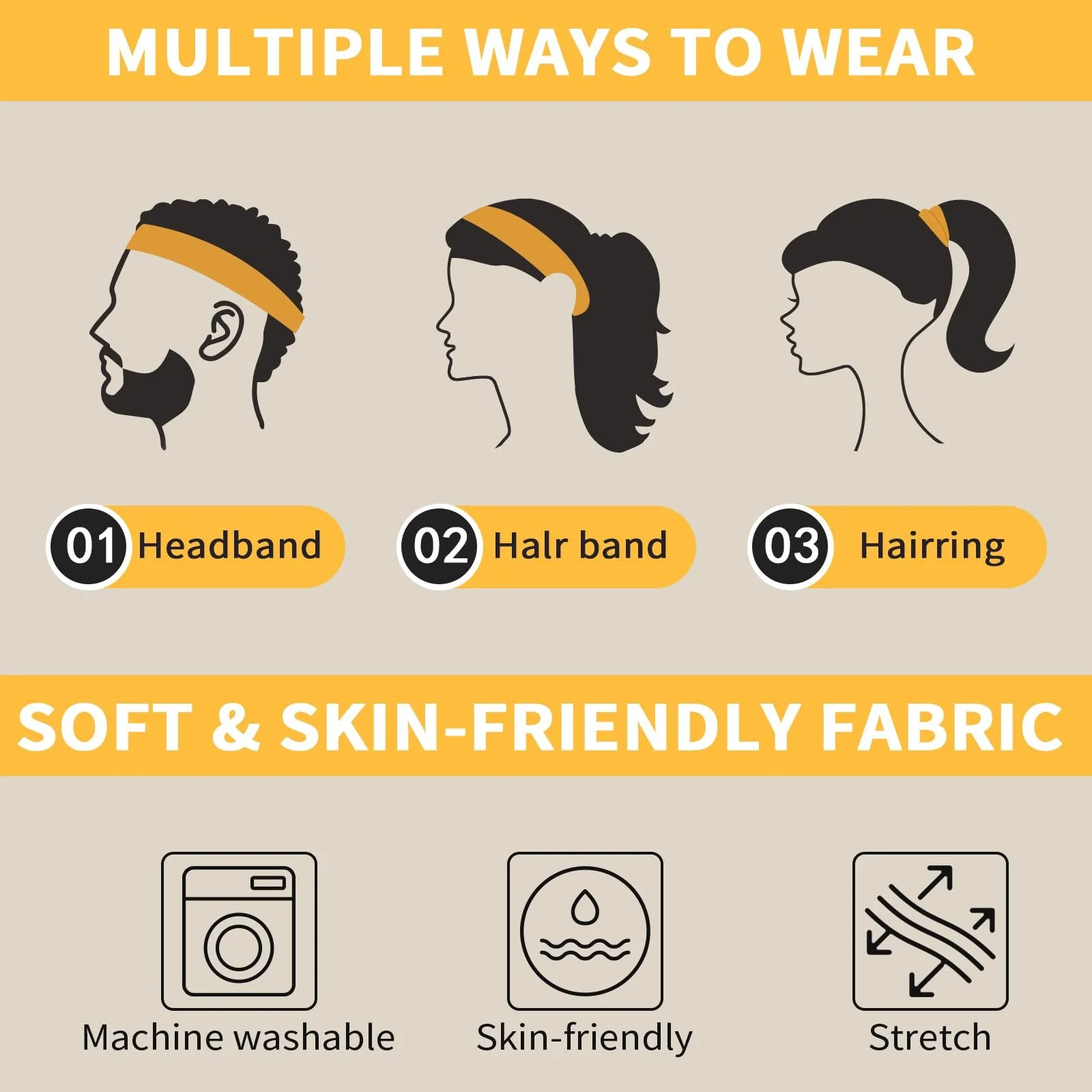 Пов'язки на голову для йоги, фото №5