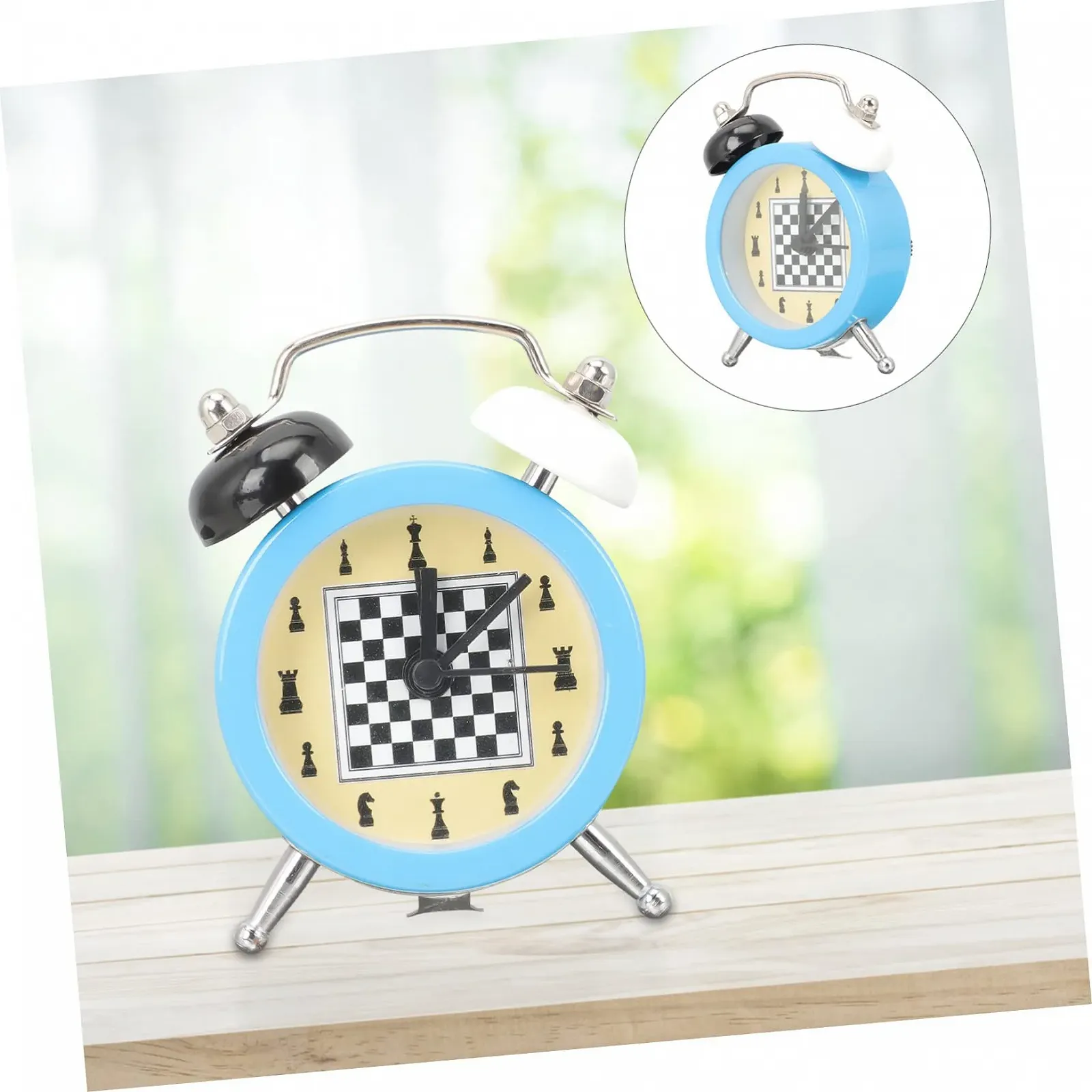 Будильник FUNOMOCYA Mini Tischwecker Schachtimer Schachuhr, фото №4