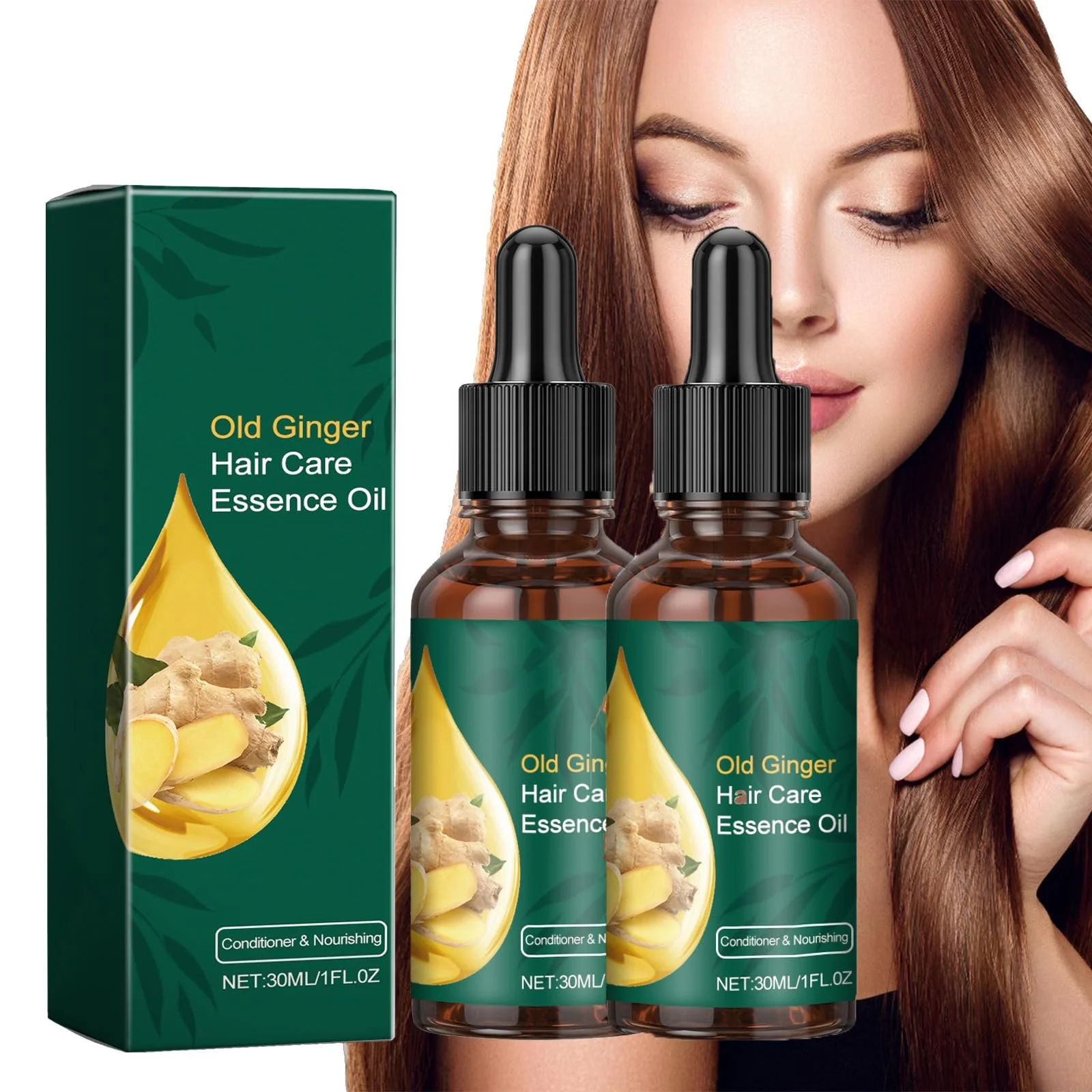 Сироватка для волосся Проти випадіння волосся 2 шт Чорний, фото №1