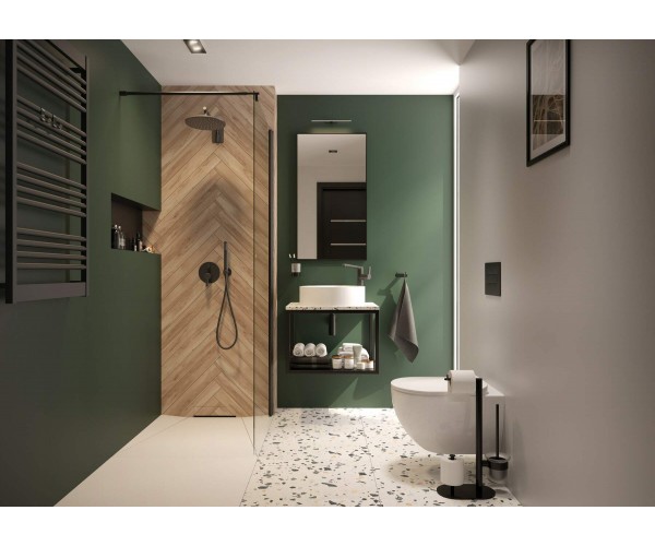 Deante Змішувач для раковини Arnika довж виливу 172мм поворотний 1важіль титан, фото №3