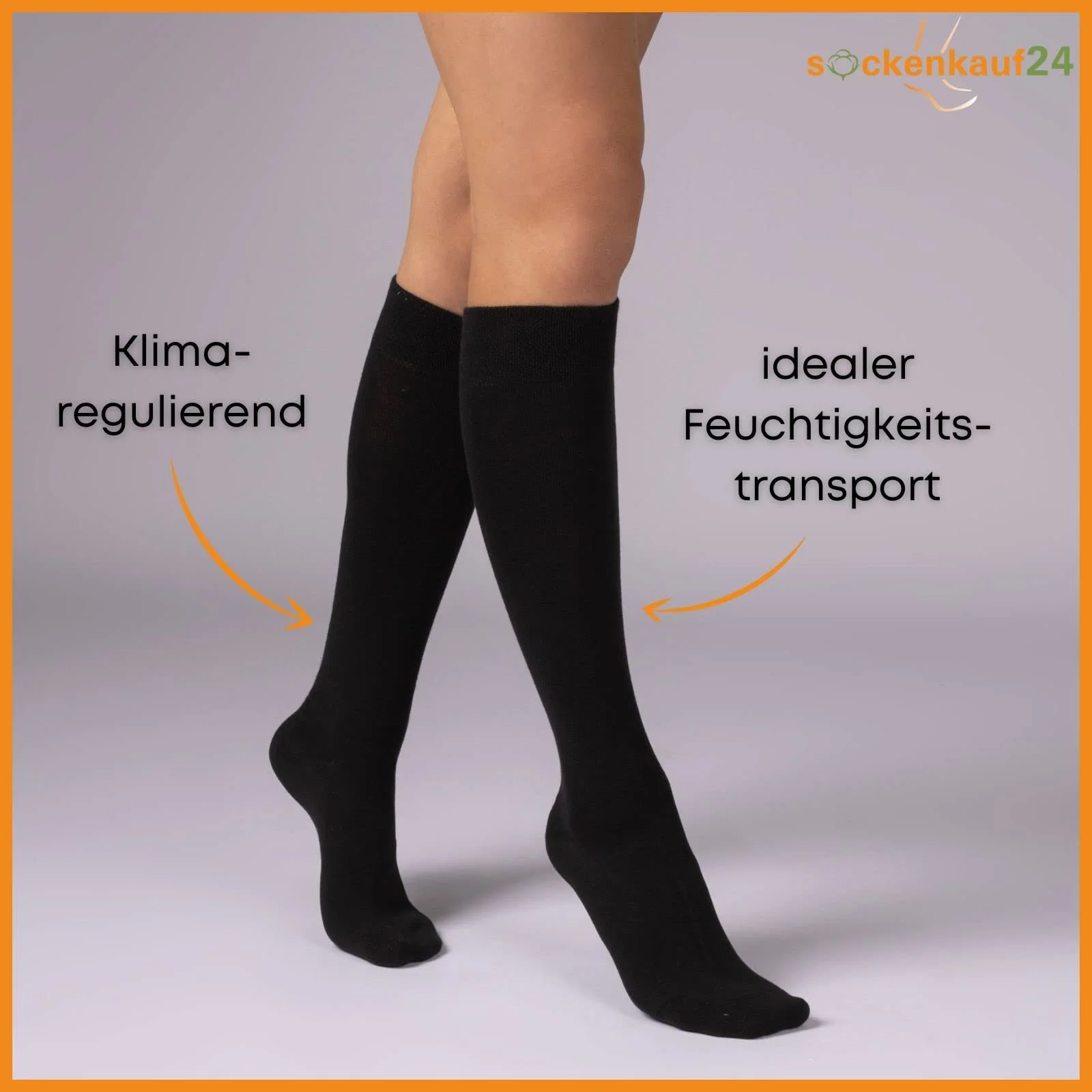 sockenkauf24 Гольфы Мужские и Женские (4 или 8 пар) с Комфортной Резинкой Хлопок, фото №4