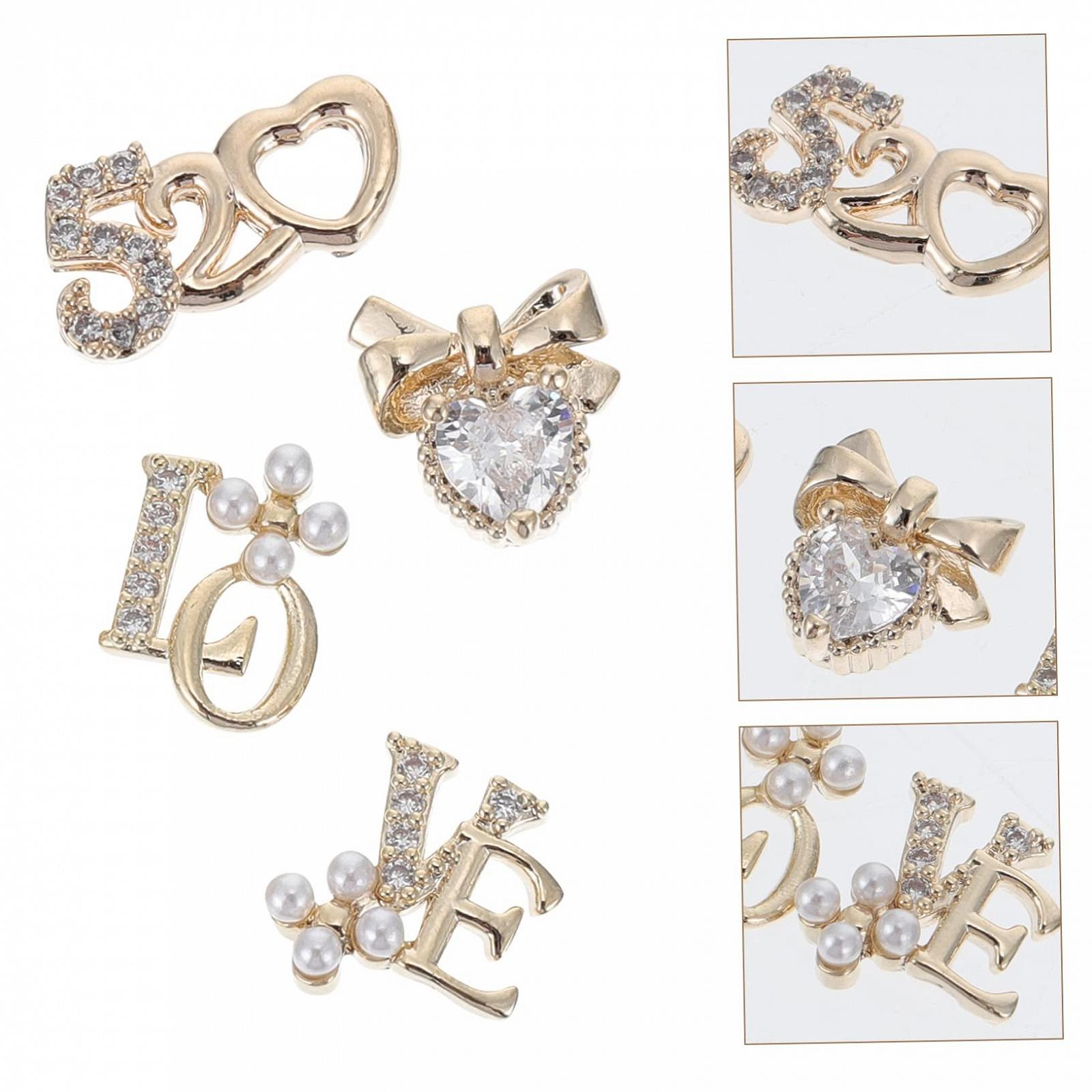 Набір для нігтів Прикраса для нігтів Серце Healeved Елегантний Набір, фото №7