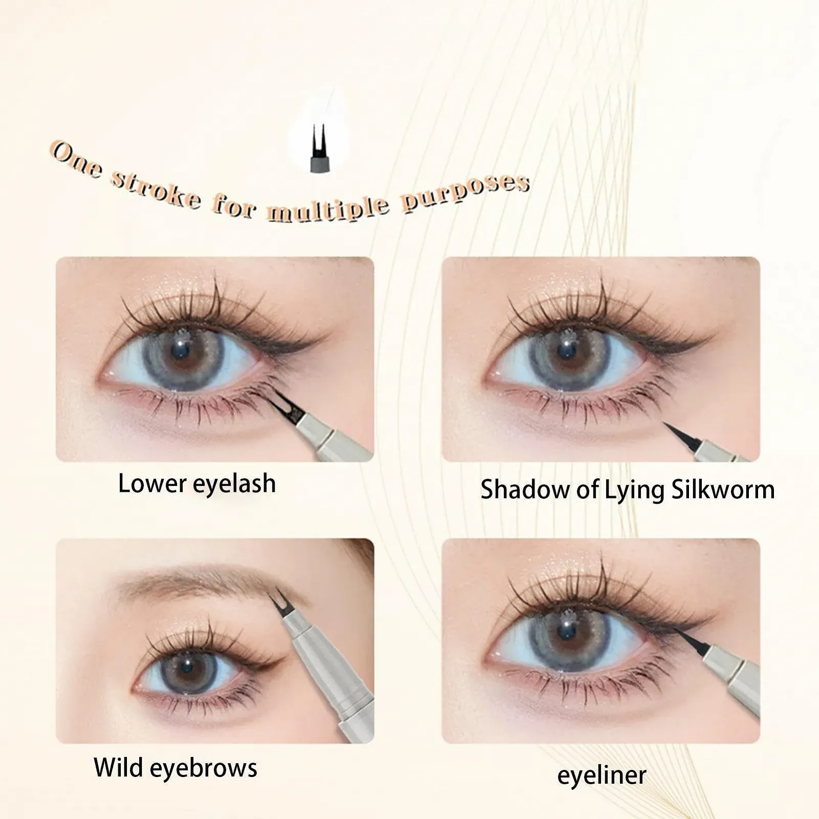 Подводка для глаз водостойкая для нижних ресниц с ультратонким кончиком, фото №7 Подводка для глаз водостойкая для нижних ресниц с ультратонким кончиком, фото №7