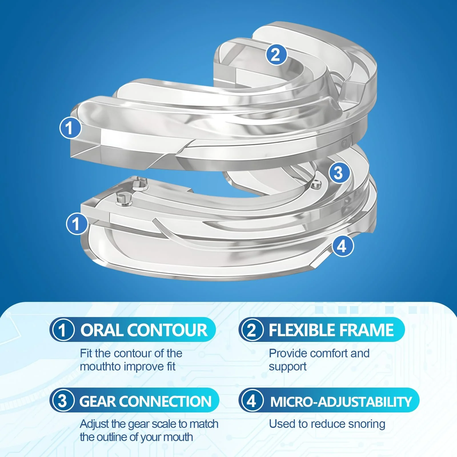 Капа від хропіння Багаторазова та миюча, фото №2