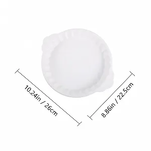 Форма для запікання SOLUSTRE Керамічна Кругла Термостійка З двома ручками Біла synthetic.ua - Фото 1