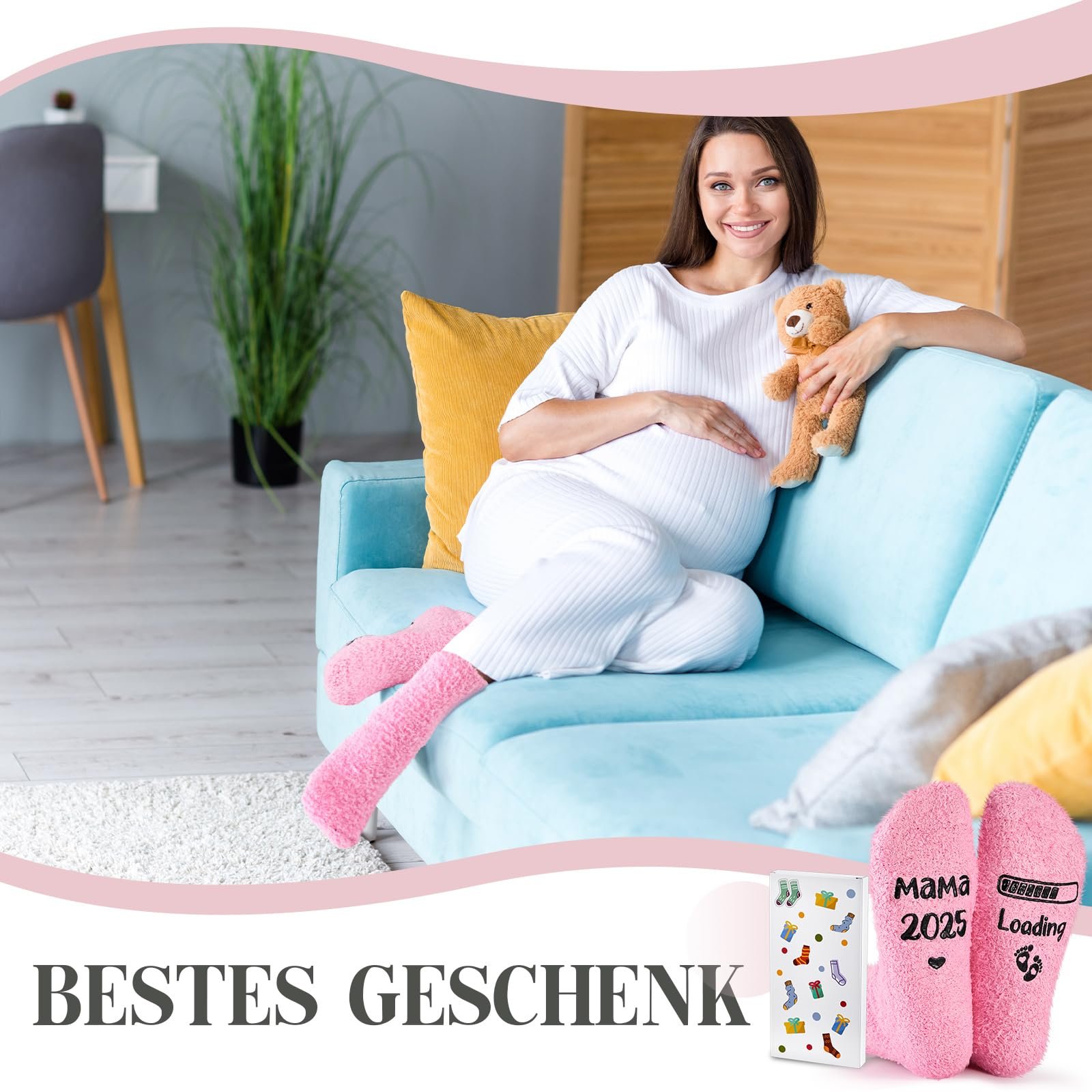 Носки Jadive Mum 2025/2026 Loading Нескользящие носки с подарочной коробкой, фото №5