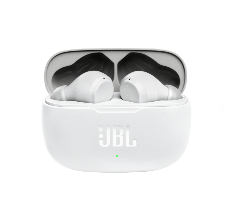 Беспроводные наушники JBL Wave 200TWS / Bluetooth 5.0 / До 20 часов работы от кейса / Белые, фото №1 Беспроводные наушники JBL Wave 200TWS / Bluetooth 5.0 / До 20 часов работы от кейса / Белые, фото №1