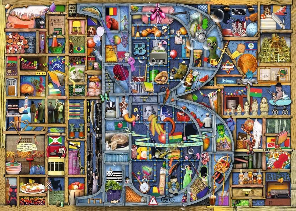 Пазл Ravensburger 12000327 "Чудовий алфавіт: Літера B" 1000 елементів, фото №2