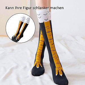 Чулки с куриными лапами, смешные чулки с 3D мультяшными куриными лапами, повседневные чулки выше колен synthetic.ua - Фото 1