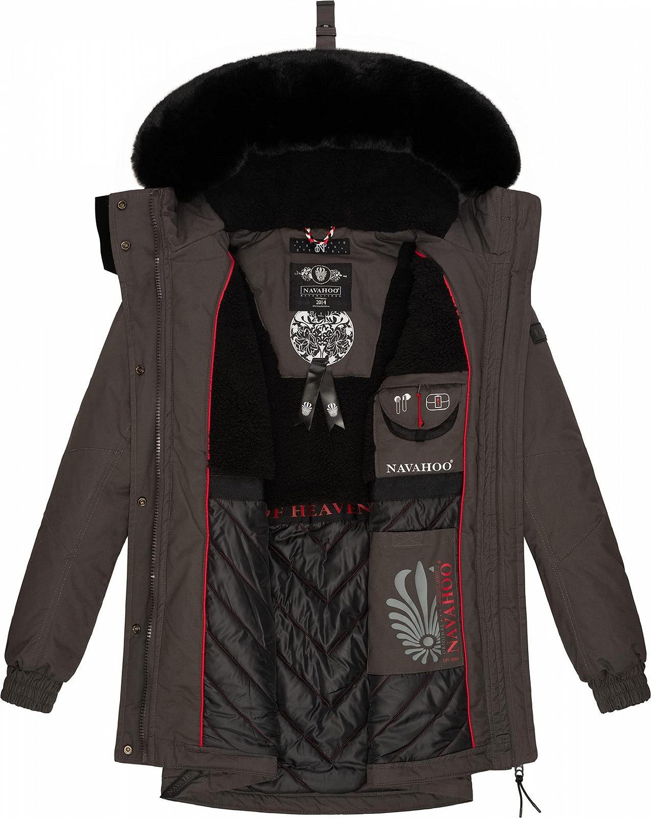 Жіноча зимова куртка Navahoo Olessaa Бавовняна парка зі знімним штучним хутром, фото №6