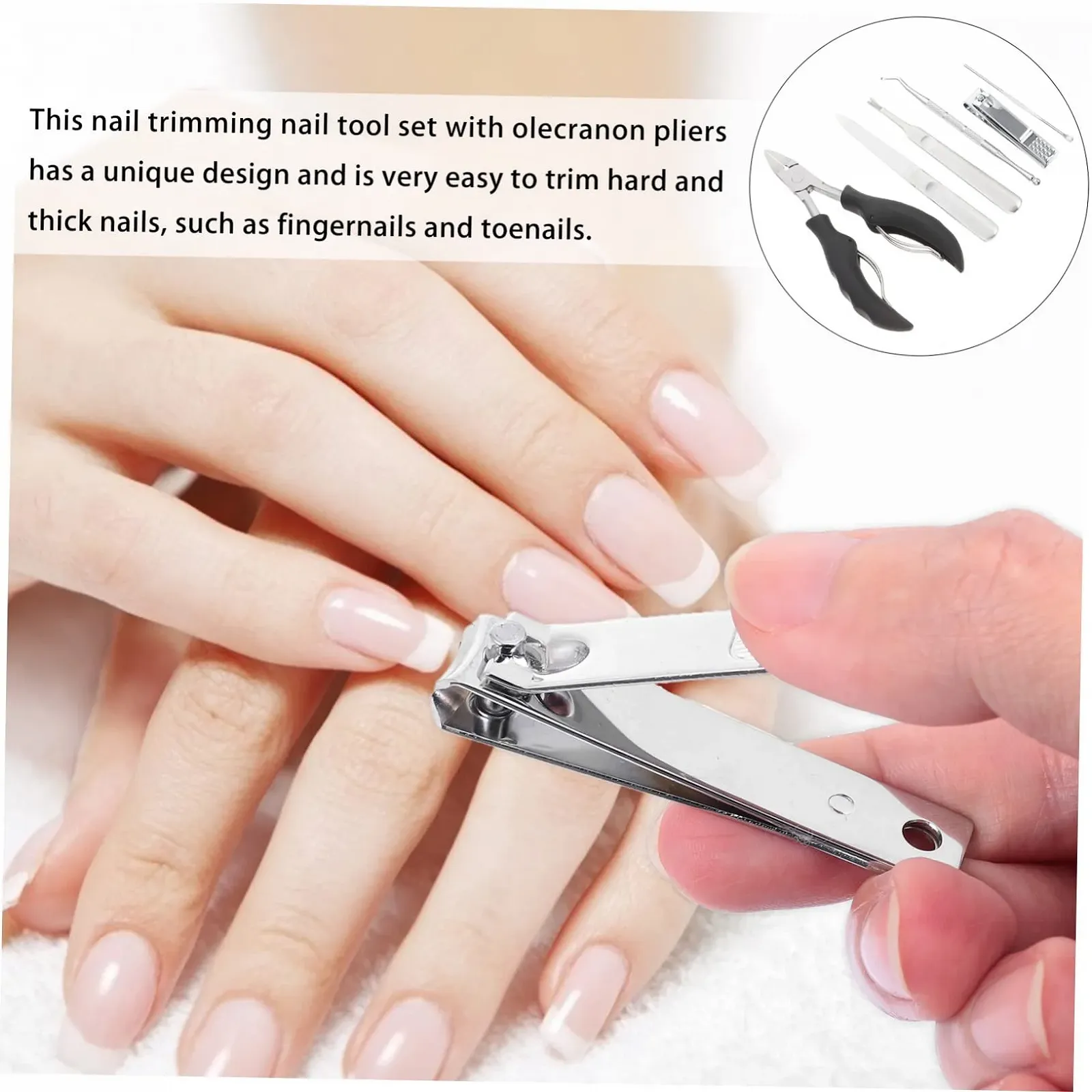 Набор для маникюра и педикюра CALLARON 7 шт., фото №6