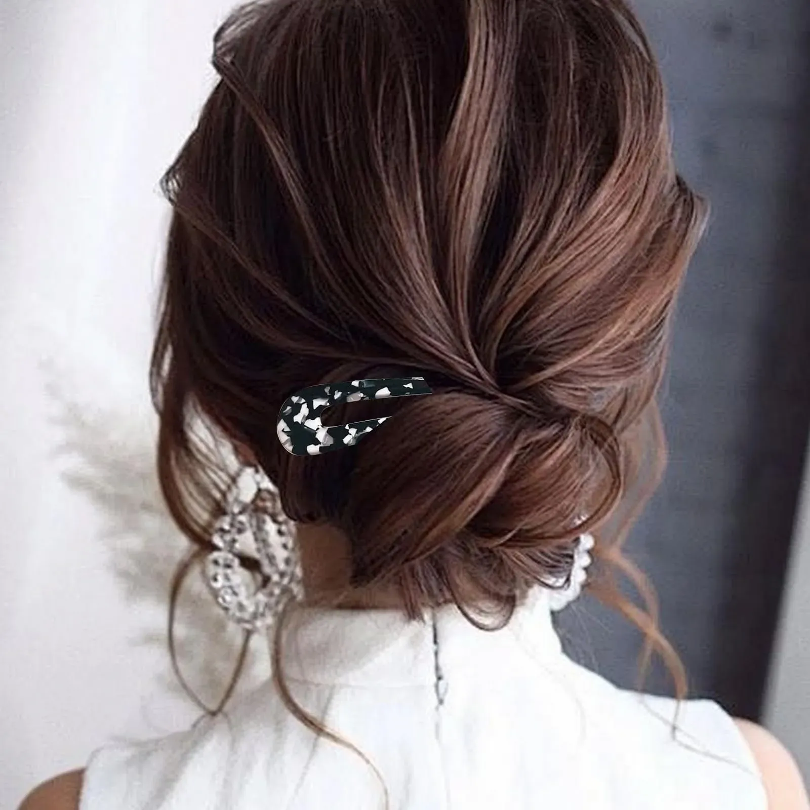 Вилка для волос Acunny U-образная, шпильки для волос большие акриловые, фото №6 Вилка для волос Acunny U-образная, шпильки для волос большие акриловые, фото №6