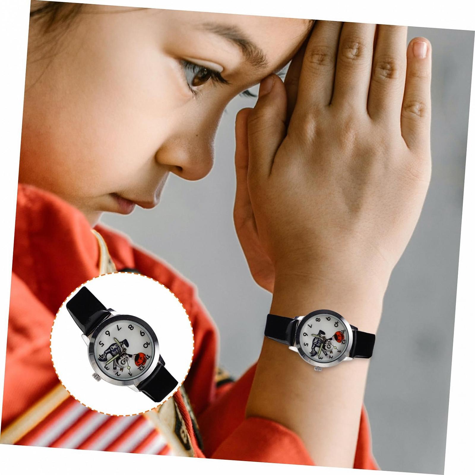 Часы Женские WRITWAA Череп Искусственная кожа Черный, фото №8 Часы Женские WRITWAA Череп Искусственная кожа Черный, фото №8