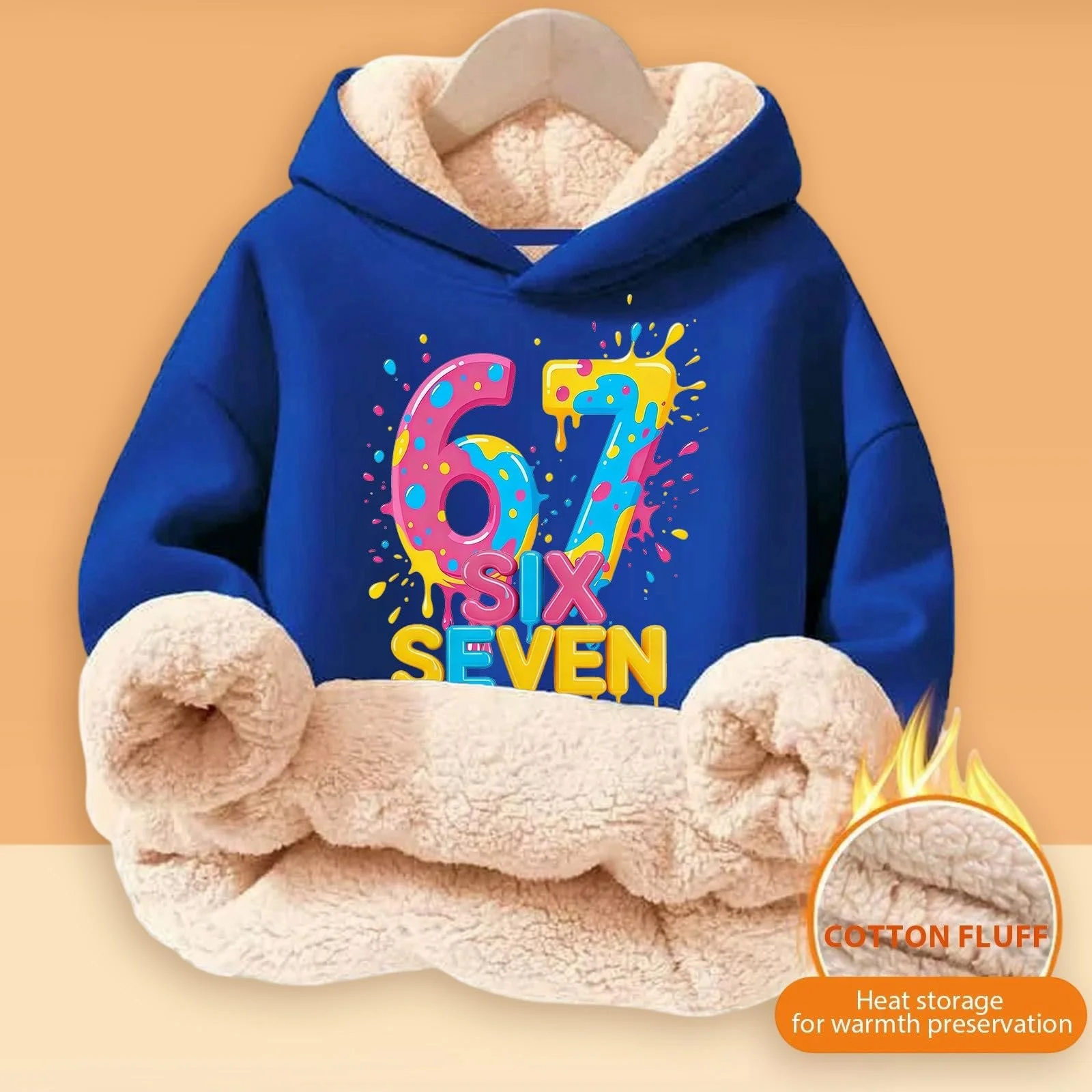 Толстовка  67 Prints м'яка з капюшоном, фото №4