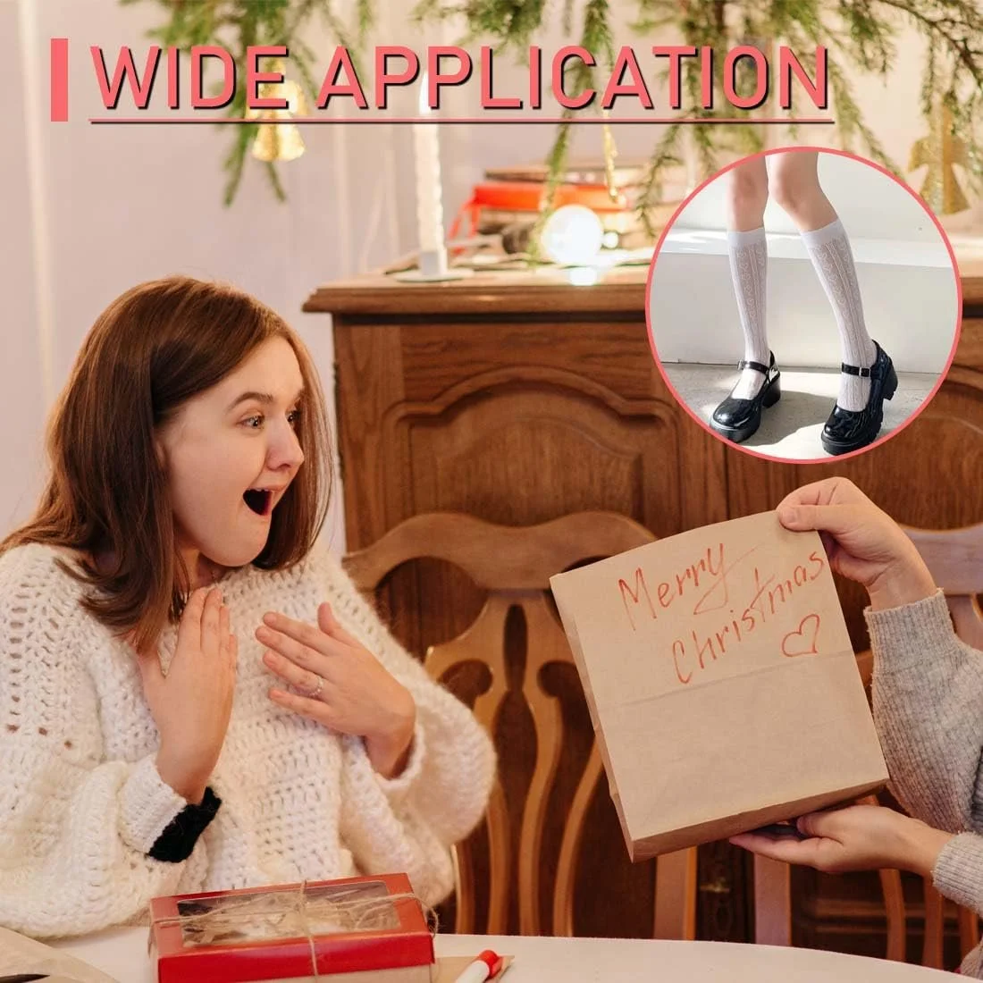 Жіночі панчохи Dirndl, 1 пара - Довгі традиційні гольфи, фото №6