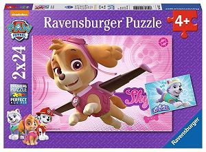 Пазл Ravensburger Paw Patrol Skye and Everest 9152 2 x 24 елементи - Фото 1