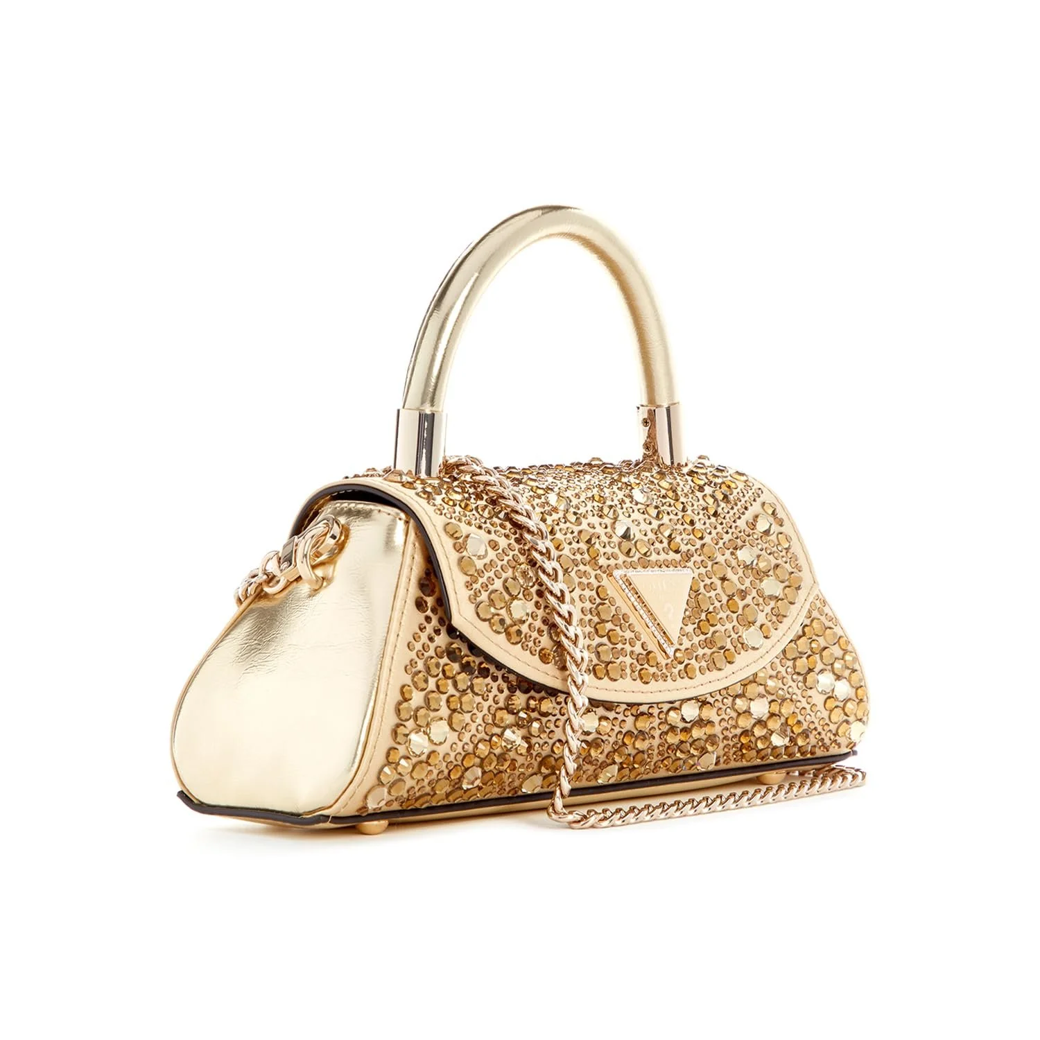 Сумка с клапаном GUESS Beauvoir Top Handle золотой, фото №3 Сумка с клапаном GUESS Beauvoir Top Handle золотой, фото №3