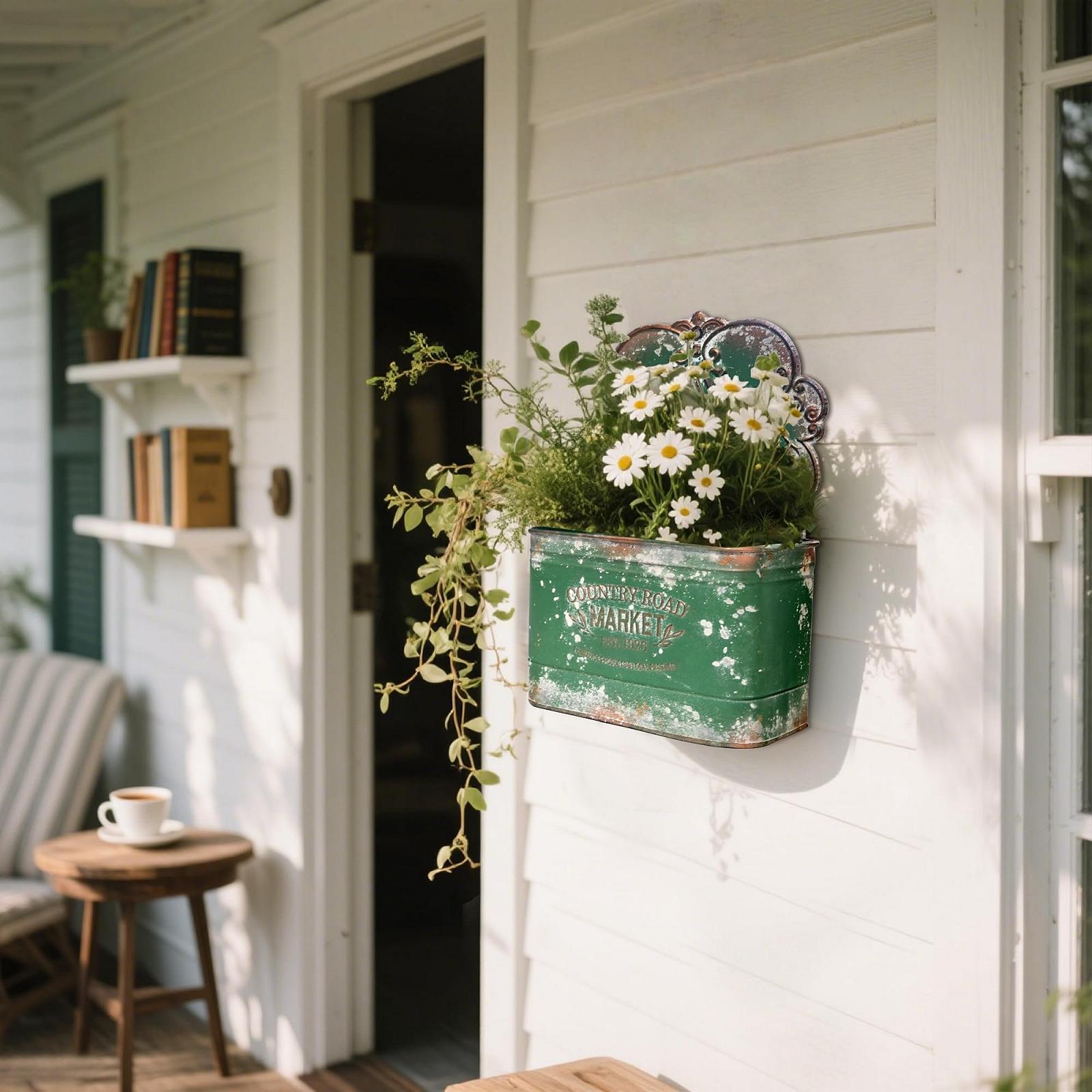 Підвісні металеві горщики для рослин Z&Z ornamentorum вінтажні Сірий, фото №4 Підвісні металеві горщики для рослин Z&Z ornamentorum вінтажні Сірий, фото №4