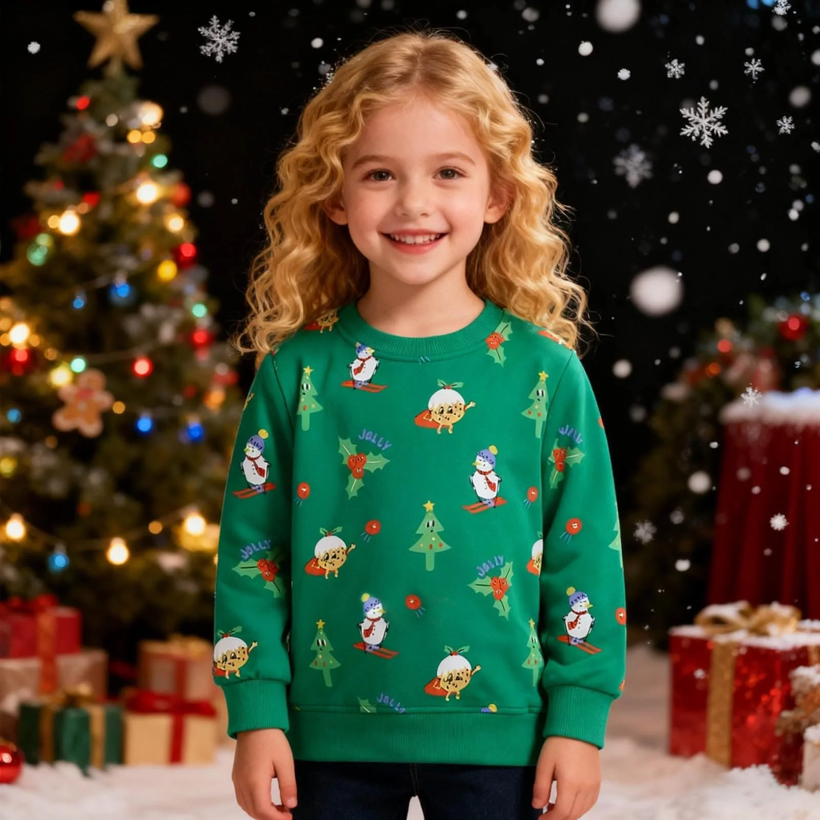 Світшот для дівчинки Різдвяний, фото №3