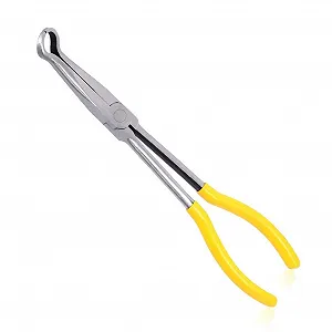 Длинные плоскогубцы SPEEDWOX 27,94 см, плоскогубцы для хомутов, плоскогубцы для снятия колпачков свечей зажигания со смещением 1,5 см, зубчатые губки для узких мест - Фото 1