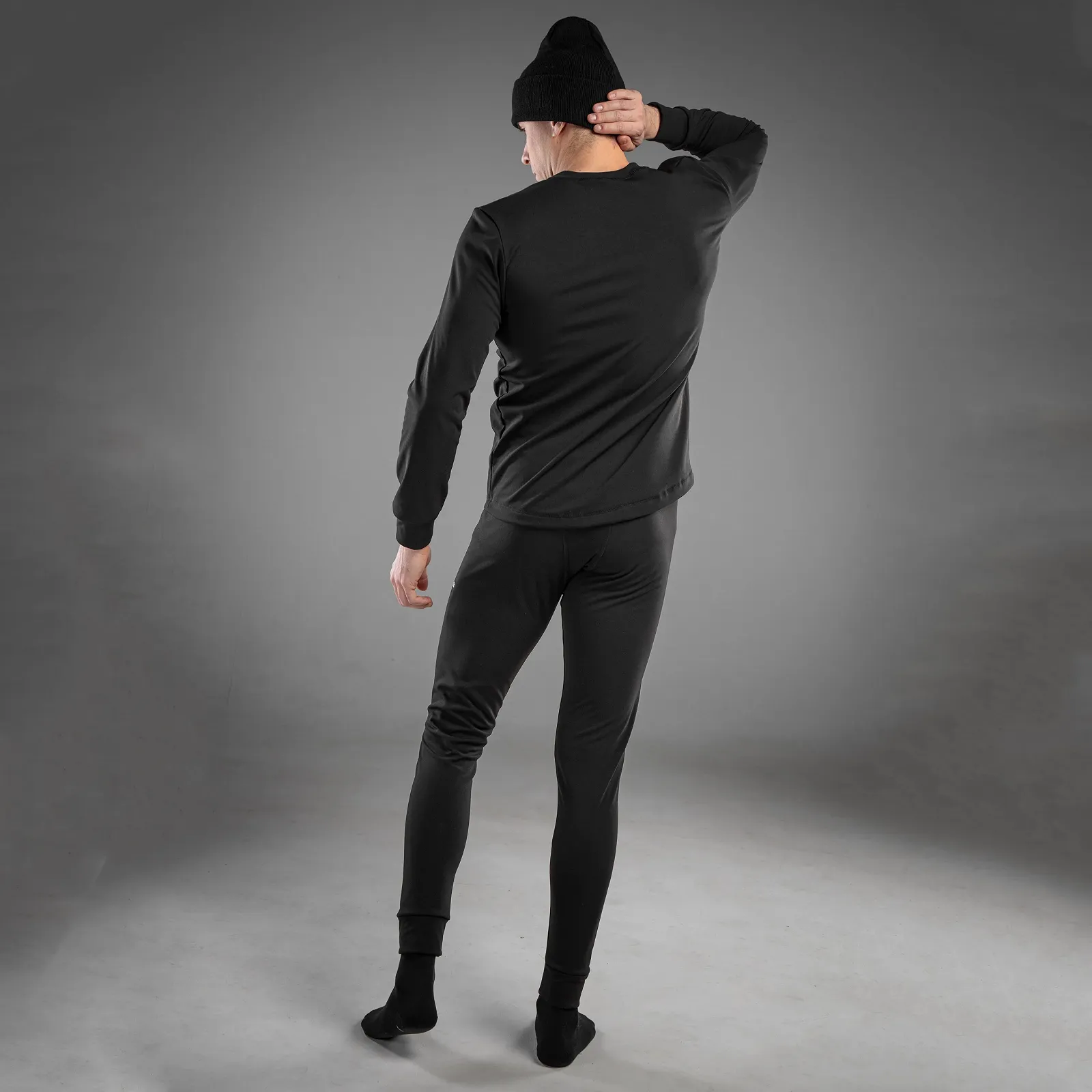 Чоловіча термобілизна Columbia чорний комплект зимовий на флісі, фото №7 Чоловіча термобілизна Columbia чорний комплект зимовий на флісі, фото №7