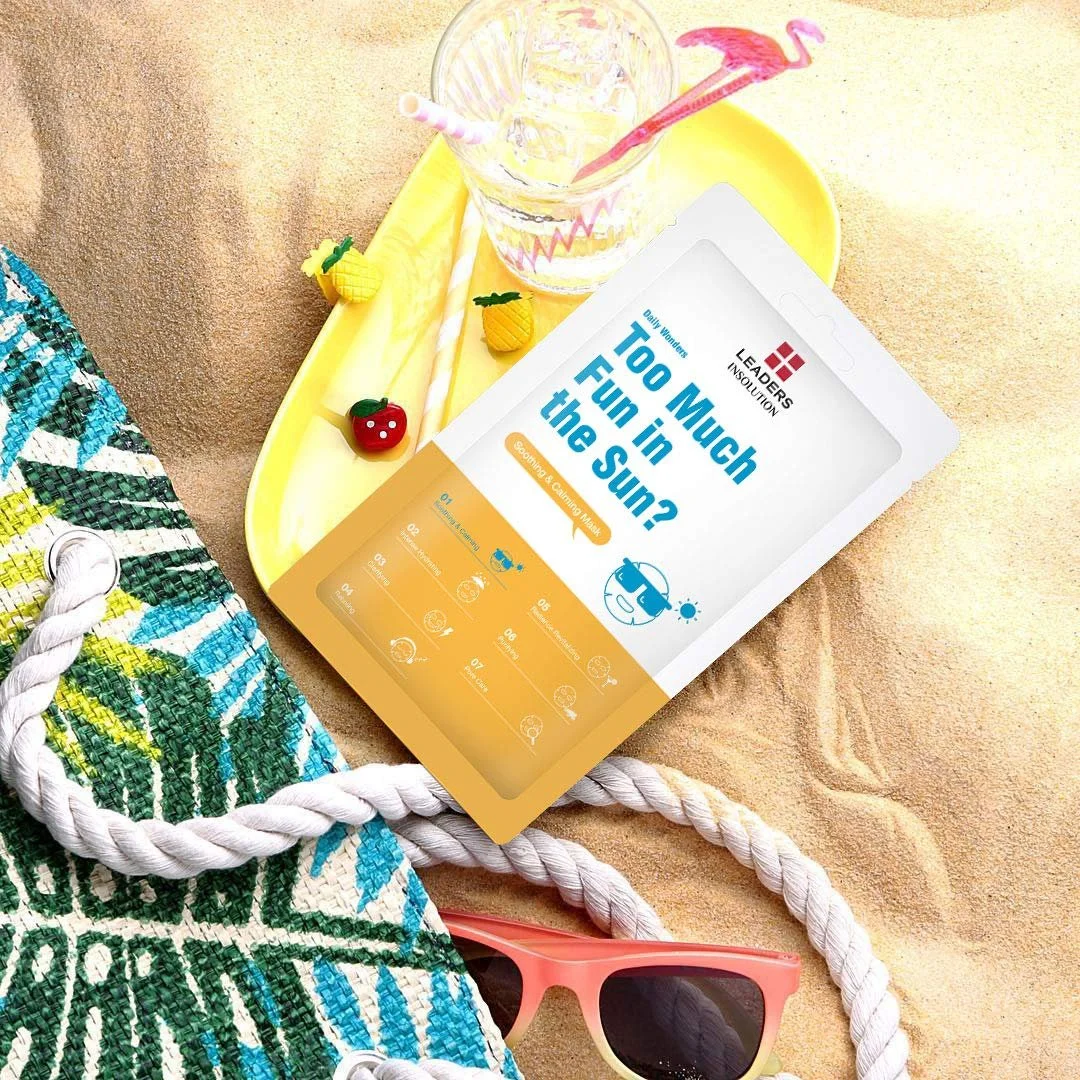 Тканинна маска Leaders Daily Wonders Soothing & Calming Mask Too Much Fun in the Sun Mask 25 мл, фото №2 Тканинна маска Leaders Daily Wonders Soothing & Calming Mask Too Much Fun in the Sun Mask 25 мл, фото №2