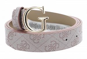 Ремінь для штанів GUESS Vikky Регульований W90 Blush Logo - Можна вкоротити, Blush logo - Фото 1