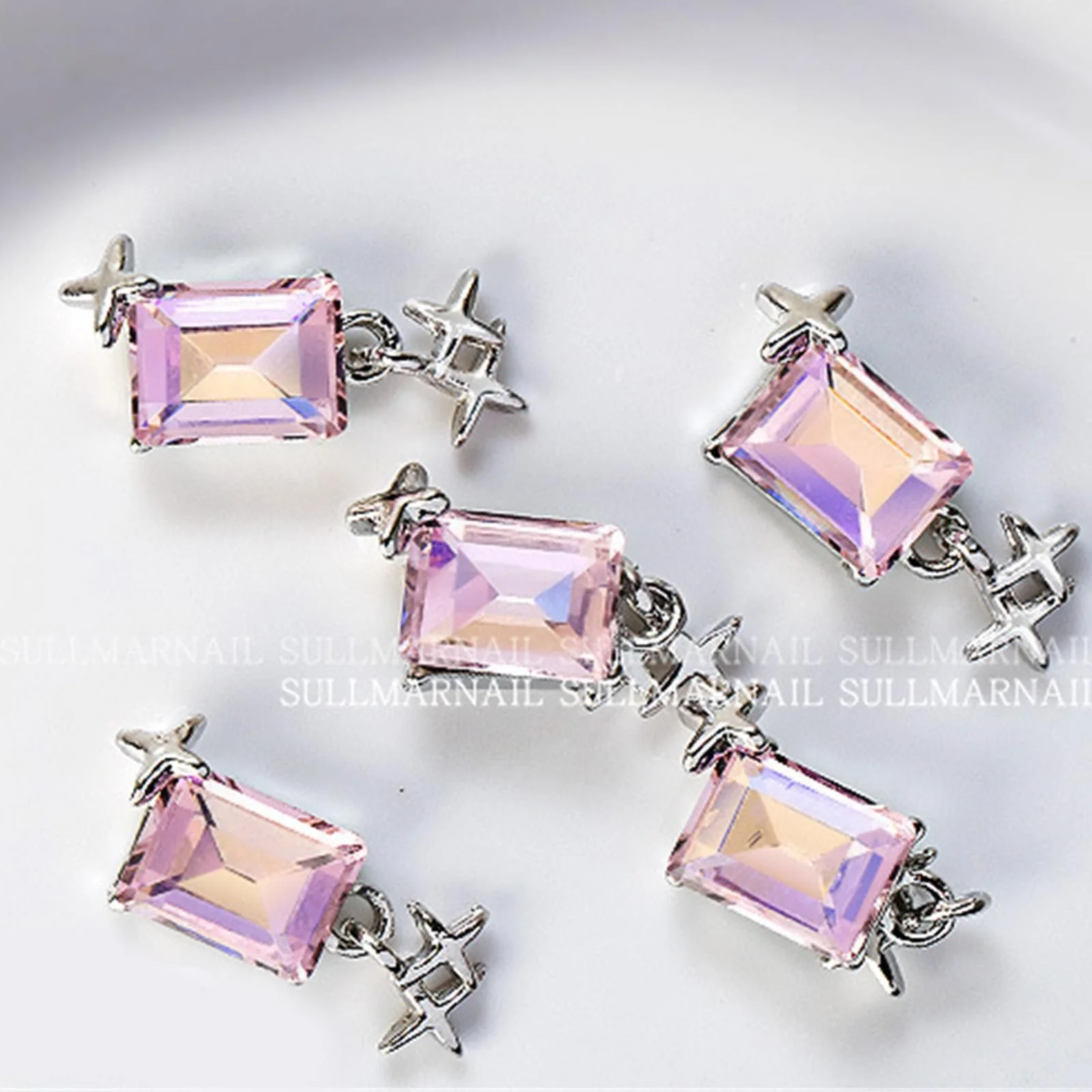 Украшения для ногтей Прямоугольные, 5 шт., фото №6