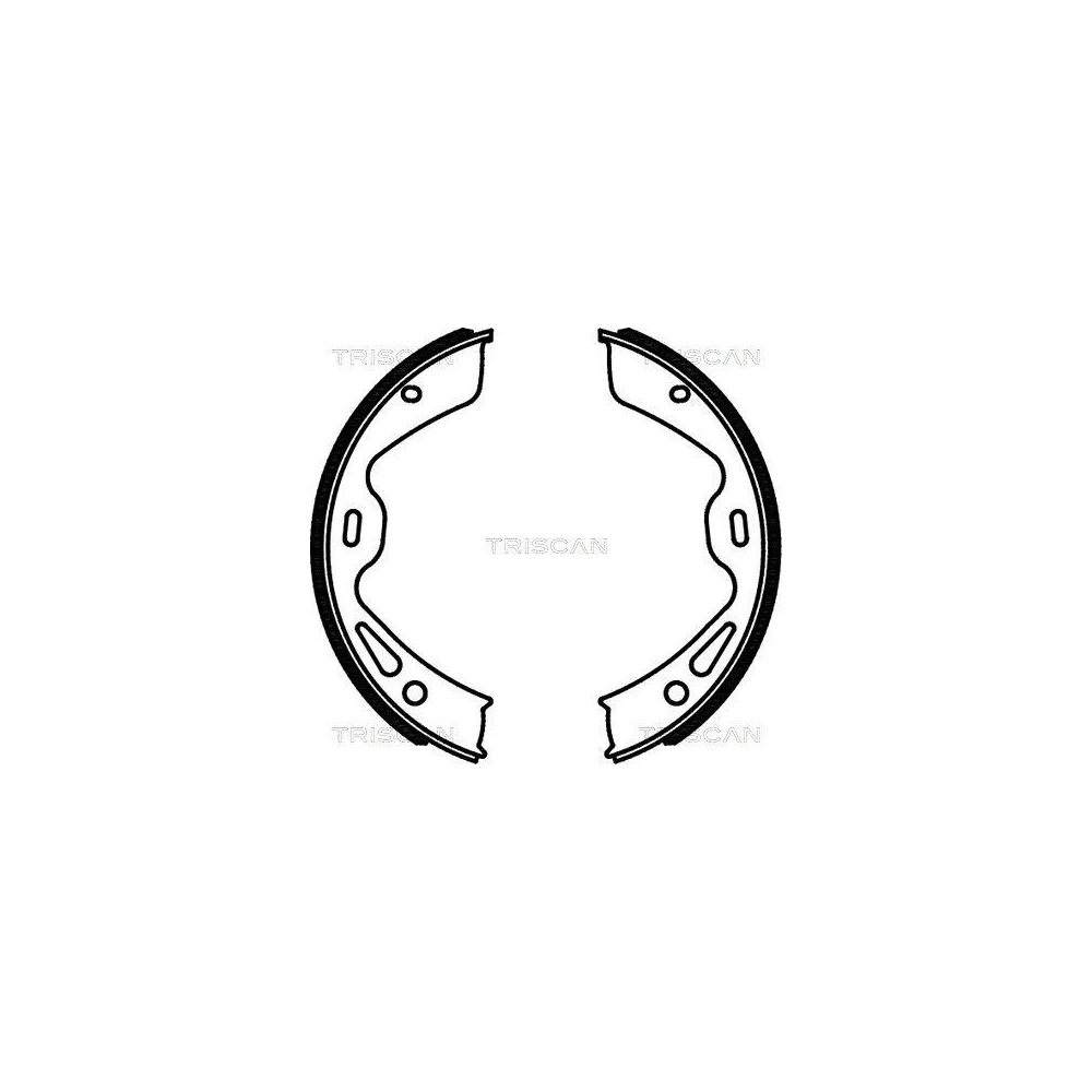 Комплект гальмівних колодок, стоянкове гальмо TRISCAN 8100 20004 для PORSCHE, задня вісь, фото №1 Комплект гальмівних колодок, стоянкове гальмо TRISCAN 8100 20004 для PORSCHE, задня вісь, фото №1