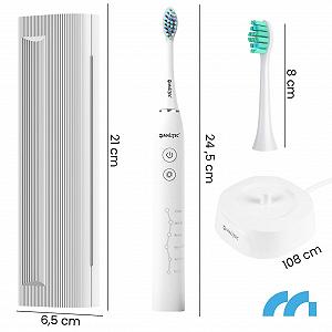 Електрична зубна щітка MalTec Sonic водонепроникна, 6 програм Біла synthetic.ua - Фото 1