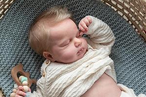 Лялька Zero pam Reborn Baby Girl 50 см Reborn Baby Full Silicone Lifelike Baby Doll Loulou з водонепроникною блондинистою перукою з 3 років synthetic.ua - Фото 1