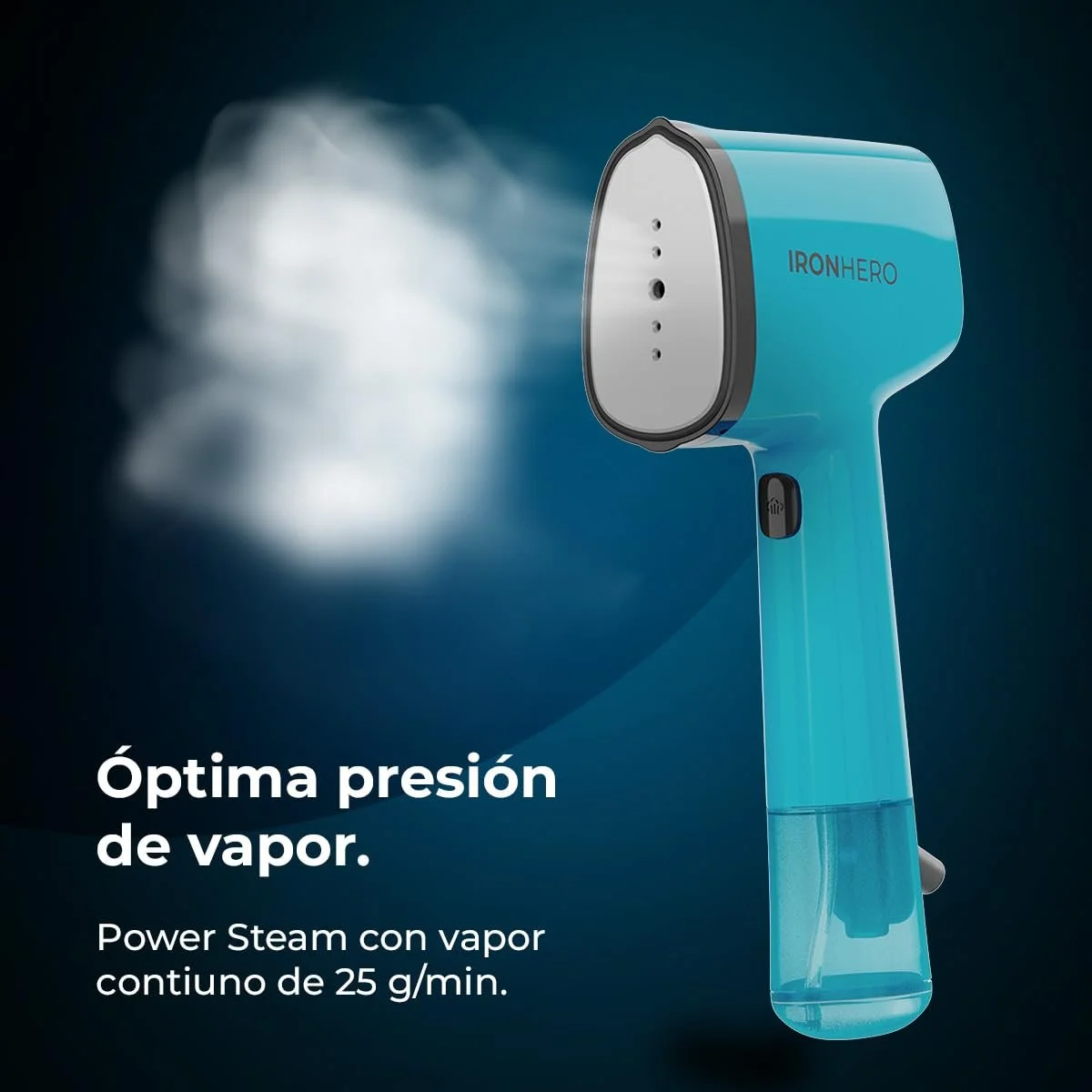 Вертикальный утюг Cecotec IronHero V-1500 Essential керамическая подошва 1500 Вт 25 г/мин синий, фото №2