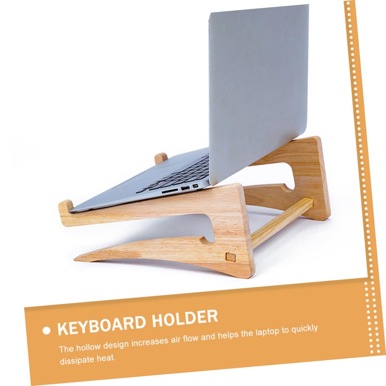 Дерев'яна Підставка для ноутбука, Регульована по висоті, фото №2 Дерев'яна Підставка для ноутбука, Регульована по висоті, фото №2