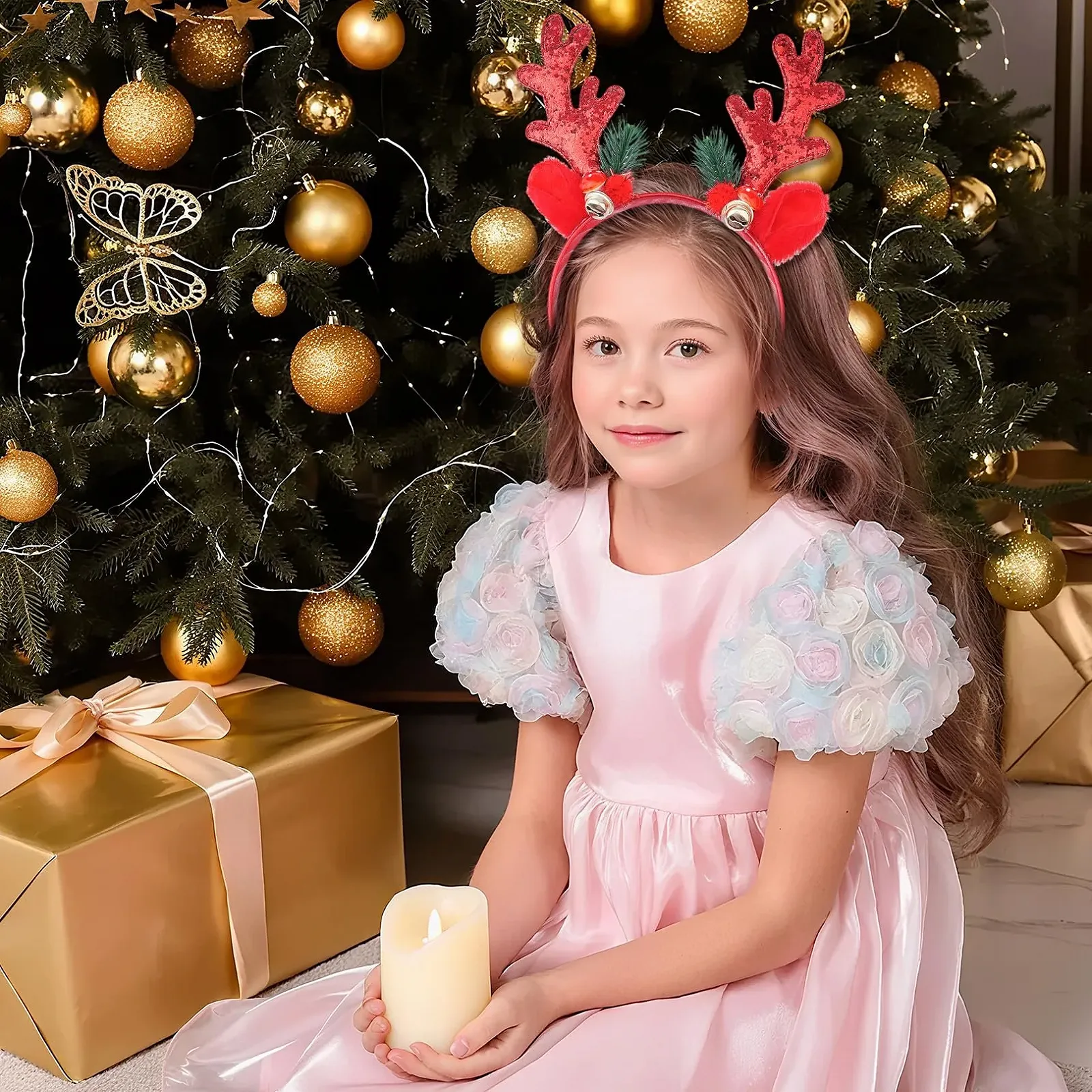 Набір з 2 Різдвяних обручів на голову, фото №4